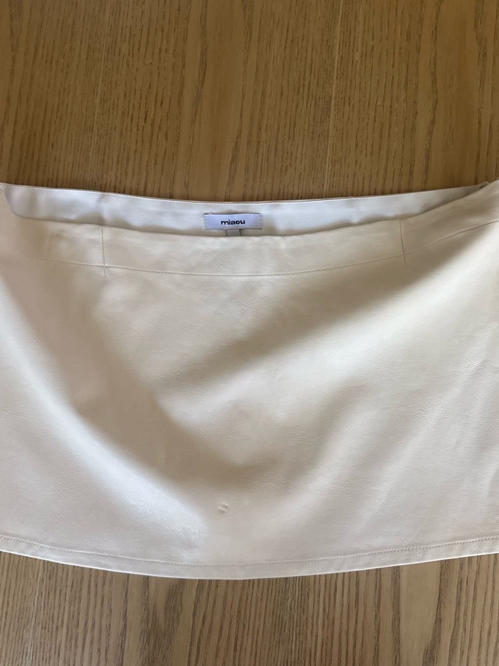 Miaou Cream White Mini Skirt